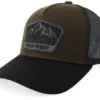 Mountain Explorer Black Patch Wide Blank BrownBlack A-frame Trucker