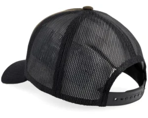 Mountain Explorer Black Patch Wide Blank BrownBlack A-frame Trucker