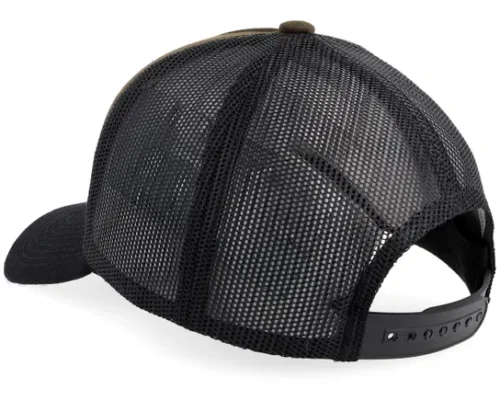 Mountain Explorer Black Patch Wide Blank BrownBlack A-frame Trucker