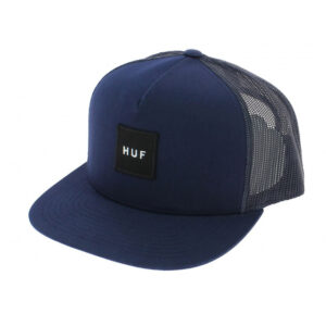 Navy Blue Box Logo Trucker Cap