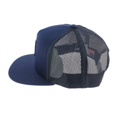Navy Blue Box Logo Trucker Cap