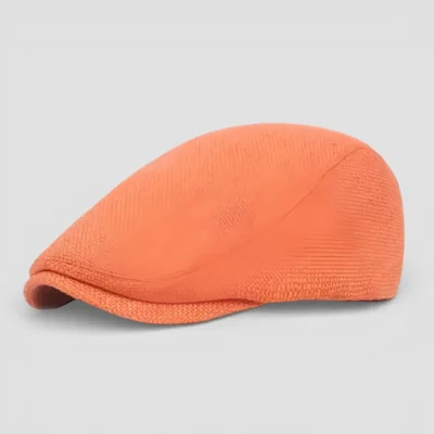 Orange Flat Cap