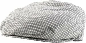 Plaid Checker Patterend Flat Cap