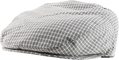 Plaid Checker Patterend Flat Cap