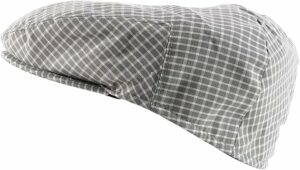 Plaid Checker Patterend Flat Cap