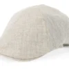 Pub Cap Ecru Flat Cap