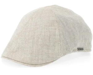 Pub Cap Ecru Flat Cap