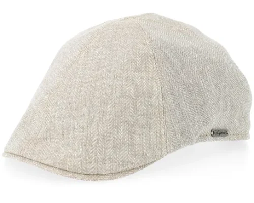 Pub Cap Ecru Flat Cap