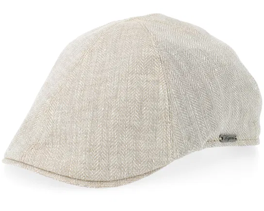 Pub Cap Ecru Flat Cap