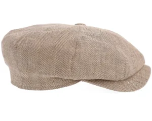 Retro Light Brown Flat Cap