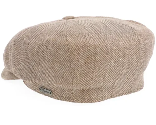 Retro Light Brown Flat Cap