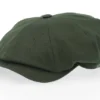 Retro Olive Flat Cap