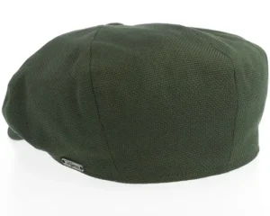 Retro Olive Flat Cap