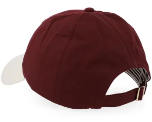 Script Colorblock Velvet Maroon Dad Cap