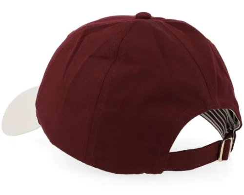 Script Colorblock Velvet Maroon Dad Cap