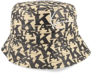 Signature Retro Logo Sand Black Bucket Hat