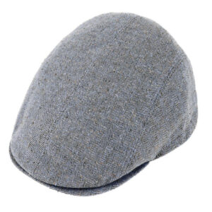 Silk & Cotton Blue Jeans Flat Cap
