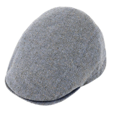 Silk & Cotton Blue Jeans Flat Cap
