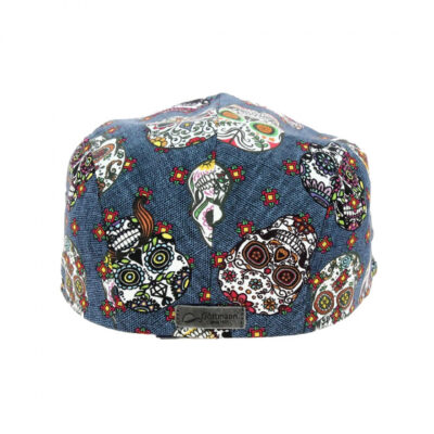 Skull Cotton Curved Flat Cap