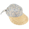 Straw & Cotton Visor Cap