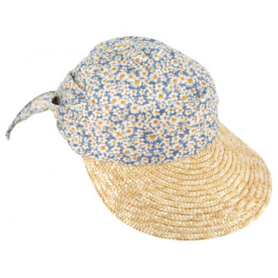 Straw & Cotton Visor Cap