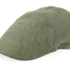 Texas Linen Olive Flat Cap