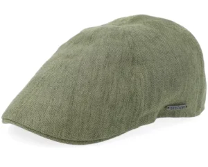 Texas Linen Olive Flat Cap