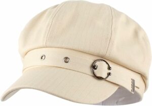 Women Cotton Blend Bakerboy Cap