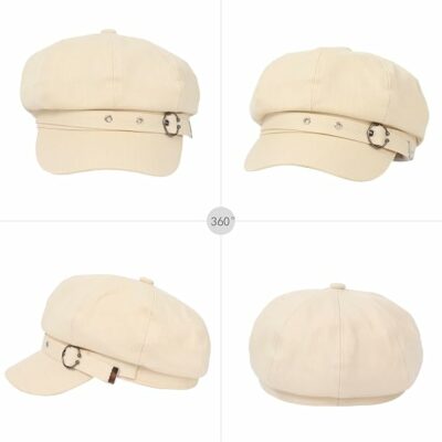 Women Cotton Blend Bakerboy Cap