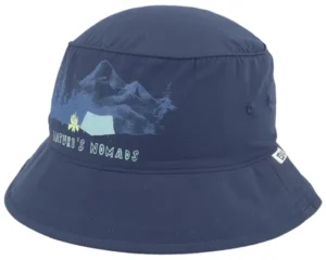 Woods Hat K Print Night Blue Bucket Hat