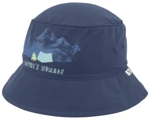 Woods Hat K Print Night Blue Bucket Hat