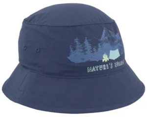 Woods Hat K Print Night Blue Bucket Hat