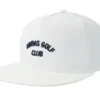 5 Panel Crinkled Ny White Baseball Cap