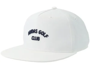 5 Panel Crinkled Ny White Baseball Cap