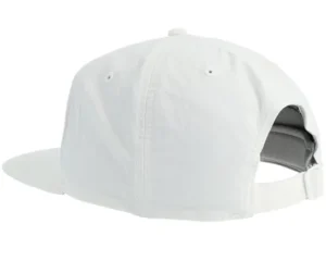 5 Panel Crinkled Ny White Baseball Cap