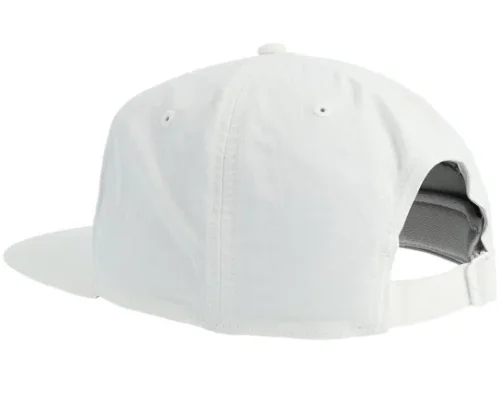 5 Panel Crinkled Ny White Baseball Cap
