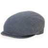 Bagnone Blue Linen & Cotton Flat Cap