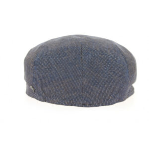 Bagnone Blue Linen & Cotton Flat Cap