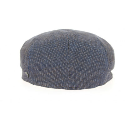 Bagnone Blue Linen & Cotton Flat Cap