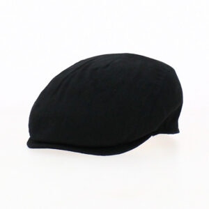 Bang Linen Black Flat Cap