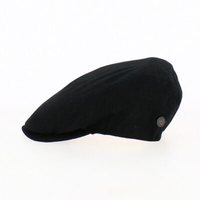Bang Linen Black Flat Cap