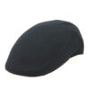 Black Cashmere Taranto Flat Cap