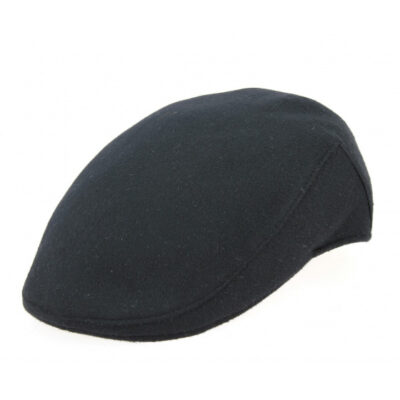 Black Cashmere Taranto Flat Cap
