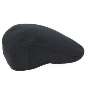 Black Cashmere Taranto Flat Cap