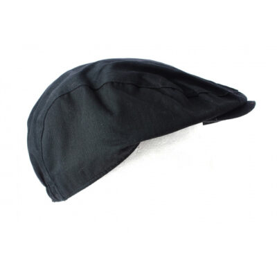 Black Cotton Plasterer's Flat Cap