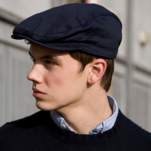 Black Cotton Plasterer's Flat Cap