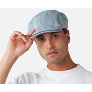 Blue Jarvis Flat Cap