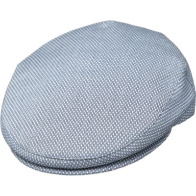 Blue Ravenne Cotton Flat Cap