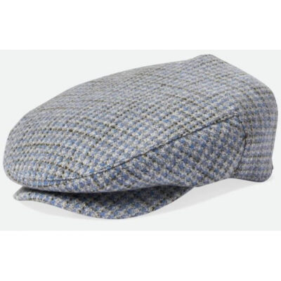 Blue and White Hooligan Flat Cap