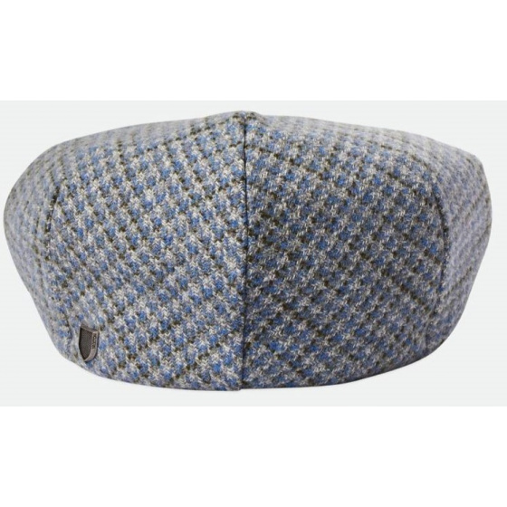 Blue and White Hooligan Flat Cap